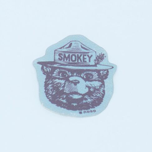 Noso Smokey Bear Officially Licensed Patch, Peel & Stick No-Sew Waterproof Fabric Patch for Jackets, Tents, Rain Shells, Sleeping Pads, Hats, Outdoor Gear & Clothing, Supports Wildfire Prevention in Kuwait