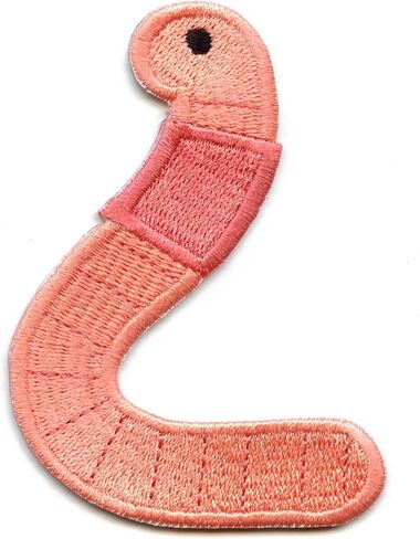 Worm Patch Embroidered Iron On in Saudi Arabia