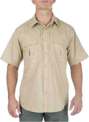 5.11 Tactical Mens Button Down Short Sleeve Shirt with Pockets, Taclite Pro, Style 71175ABR in Kuwait
