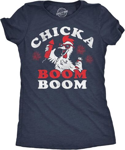 Womens Patriotic T Shirts Funny Fourth of July Tees for Women on Independence Day in Kuwait