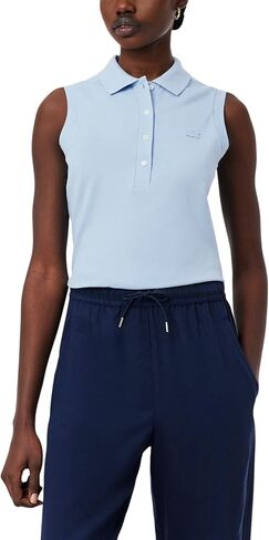 Lacoste Women's Slim Fit L.12.d Sleeveless Stretch Polo Shirt in Saudi Arabia