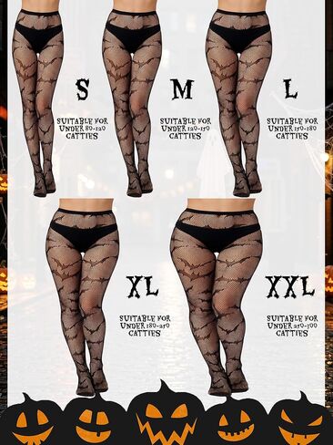 Ramede 3 Pairs Fishnet Stockings Women Lace Tights Patterned Thigh High Waist Goth Leggings Tight Pantyhose for Halloween in Kuwait
