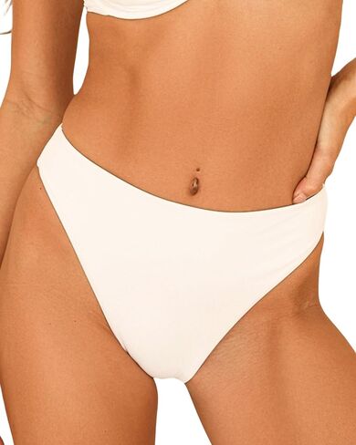 Dippin' Daisy's Seashore High Waist Cheeky Bikini Bottom in Saudi Arabia