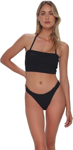 Sunsets Pacifica Tate Tab Side Women's Swimsuit Bikini Bottom in Ribbed Fabric in Kuwait