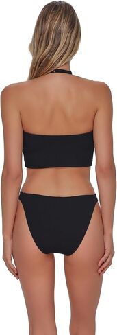 Sunsets Pacifica Tate Tab Side Women's Swimsuit Bikini Bottom in Ribbed Fabric in Kuwait