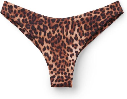 CALZEDONIA Woman's Brown Animalier Brazilian Swimsuit Bottoms in Kuwait