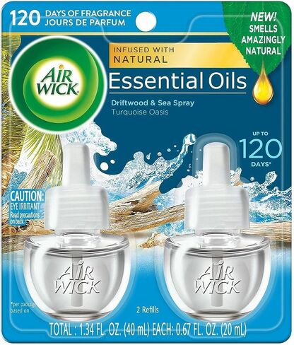 Air Wick Plug in Scented Oil Refill, 3ct, Lavender & Chamomile, Air Freshener, Essential Oils in Kuwait