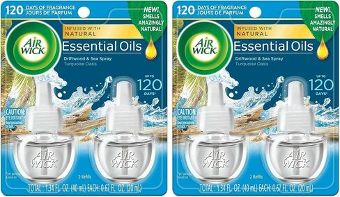 Air Wick Plug in Scented Oil Refill, 3ct, Lavender & Chamomile, Air Freshener, Essential Oils in Saudi Arabia