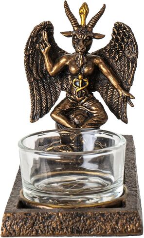 Pacific Giftware Baphomet Votive Candle Holder Gothic Decor with Winged Baphomet Figurine Ideal for Tabletop and Home Decoration 5.12" Tall in Saudi Arabia