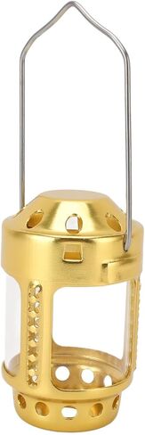 Lightweight Aluminum Alloy Tealight Candle Lantern, Sturdy Retro Hanging Candle Lantern for Camping, Night Fishing, Travelling, Emergency in Kuwait