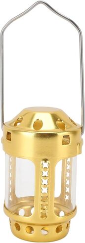 Lightweight Aluminum Alloy Tealight Candle Lantern, Sturdy Retro Hanging Candle Lantern for Camping, Night Fishing, Travelling, Emergency in Kuwait