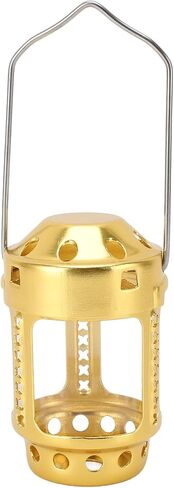 Lightweight Aluminum Alloy Tealight Candle Lantern, Sturdy Retro Hanging Candle Lantern for Camping, Night Fishing, Travelling, Emergency in Kuwait