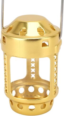 Lightweight Aluminum Alloy Tealight Candle Lantern, Sturdy Retro Hanging Candle Lantern for Camping, Night Fishing, Travelling, Emergency in Kuwait