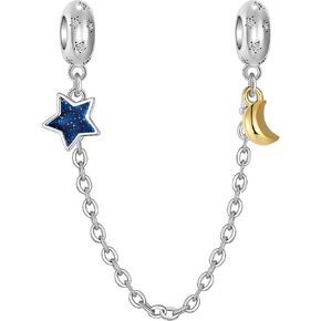 925 Sterling Silver Charm - Assorted Dangle & Bead Charms for Bracelets - Heart, Travel, Family, Animal, Celestial Designs in Saudi Arabia