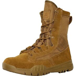 Men's 8 Inches Military Tactical Work Boots Side Zipper Suede Leather Motorcycle Combat Army Boots in Saudi Arabia