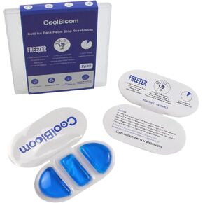 2PCS Nose Ice Pack for Nose Bridge - Reusable Nose Cold Compress & Nosebleed Stopper, Leak-Proof Freezer Gel Pack for Kids & Adults First Aid in Saudi Arabia