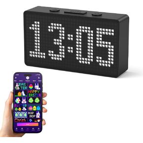 Programmable Pixel Digital Clock for Desk, Plug-in, Busy Box Sign,Pomodoro Timer, Alarm, Bluetooth APP Control, Custom Text, Patterns, Animations in Saudi Arabia