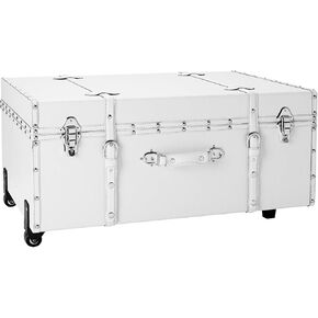 DormCo The Texture Brand Wheeled Trunk - White - Large in Saudi Arabia