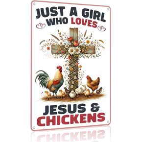 Funnysign Chicken Gifts God Says You Are Amazing Vintage Tin Sign for Chicken Coop Farm Kitchen Garden Yard Decor 8x12 inch (3912) in Saudi Arabia
