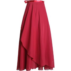 Ballet Skirt Women Sheer Long Dance Skirt for Girls Chiffon Skirts with Adjustable Tie Waist in Saudi Arabia