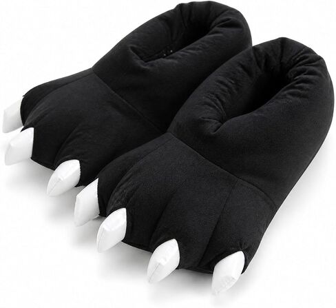 Unisex Paw Shoes plush Dinosaur Claw Slippers Winter Warm Home fuzzy Monster Slippers Halloween fluffy Animal Costume in Kuwait