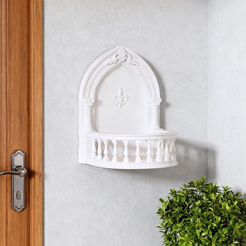 OULIGET Acrylic Mini Floating Shelf,European Court Style Wall Mount Bracket,Dollhouse Décor Accessories,Mounted Storage for Doll Pop Figures Camera Plants Pictures in Saudi Arabia