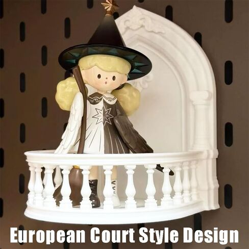OULIGET Acrylic Mini Floating Shelf,European Court Style Wall Mount Bracket,Dollhouse Décor Accessories,Mounted Storage for Doll Pop Figures Camera Plants Pictures in Saudi Arabia