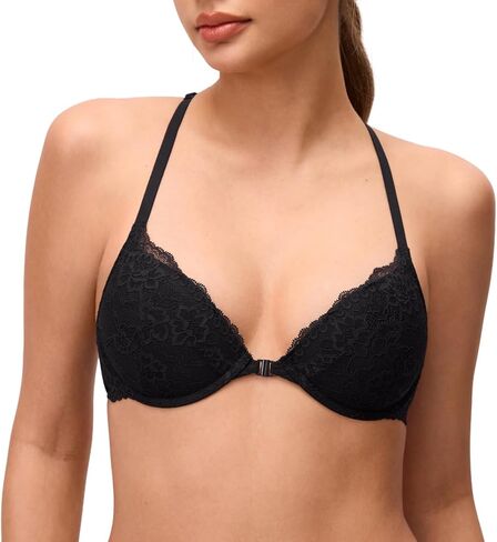 Front Closure Bras for Women Small Breasted Lace Bra Racerback Padded Underwire 32AA-38A in Saudi Arabia