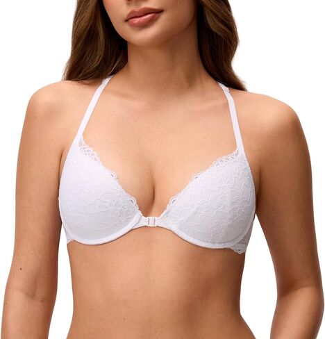 Front Closure Bras for Women Small Breasted Lace Bra Racerback Padded Underwire 32AA-38A in Saudi Arabia