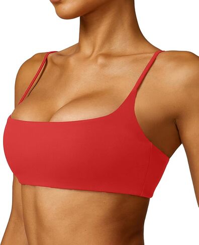 Women's Sports Bra Low Impact Lightweight Casual Workouts Bralette Removable Yoga Bra Thin Straps Sexy Bra Everyday Bras in Saudi Arabia
