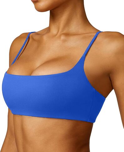 Women's Sports Bra Low Impact Lightweight Casual Workouts Bralette Removable Yoga Bra Thin Straps Sexy Bra Everyday Bras in Saudi Arabia