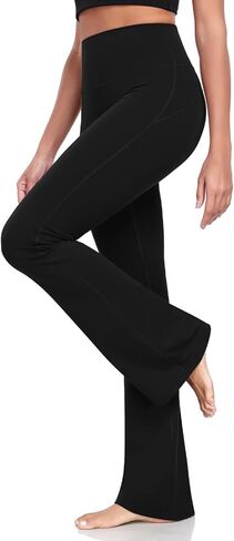 HeyNuts Mellow Flare Leggings 29"/30.5"/32.5"/34.5", High Waisted Tummy Control Wide Leg Bootcut Yoga Pants Lounge Soft in Saudi Arabia