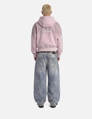 Aelfric Eden Boxy 77 بغطاء للرأس بسحاب عتيق من الصوف المغسول بقلنسوة ملابس الشارع الشهير سترة اسكواش in Kuwait