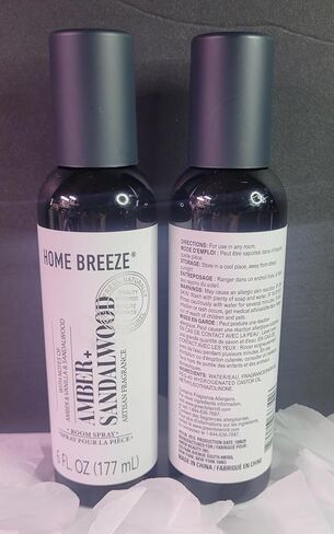 Amber + Sandlewood Scented Room Spray, 6oz, Set of 2 in Saudi Arabia