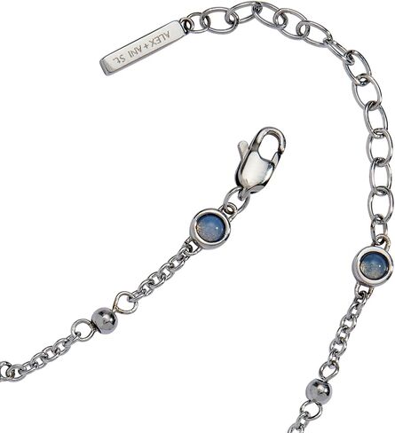 خلخال ساحر من Alex and Ani Elephant | فضة وأوبال | خلخال سلسلة | خلخال حيوان لذيذ | مجوهرات الحيوان للنساء in Kuwait
