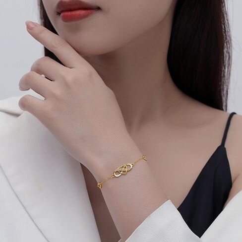 Infinity Heart Ankle Bracelet for Mom Women - Cubic Zirconia Rose Gold Summer Beach Stylish Foot Chain Summer Vacation Jewelry Gift in Saudi Arabia