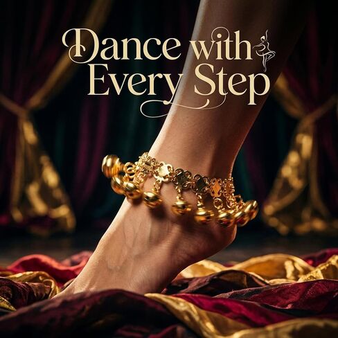 Boho Jingling Bell Anklet for Women Vintage Gold Bell Bracelets Adjustable Layered Indian Jingle Gypsy Vintage Ankle Barefoot Sandals Feet Foot Chain Bohemia Indian Anklets for Women in Saudi Arabia