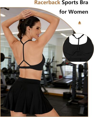 QUOJIZY Racerback Bras for Women Open Back Strappy Yoga Sports Bra Halter Square Neck Cropped Workout Tank Top in Saudi Arabia