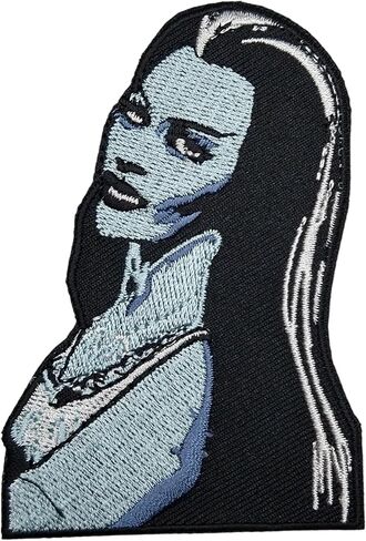 رقعات حديدية بشعار The Munsters Lily & Herman Munster - مجموعة رقعة مطرزة رسمية من Rock Rebel مكونة من 3 قطع in Kuwait