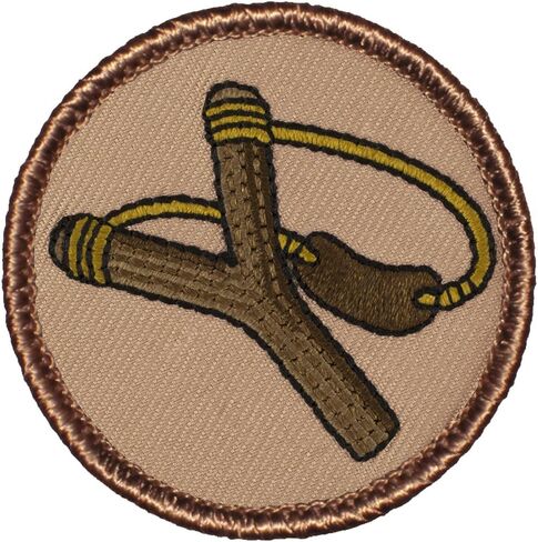 Slingshot Patrol Patch - 2" Diameter Round Embroidered Patch (Hook-Fastener) in Kuwait