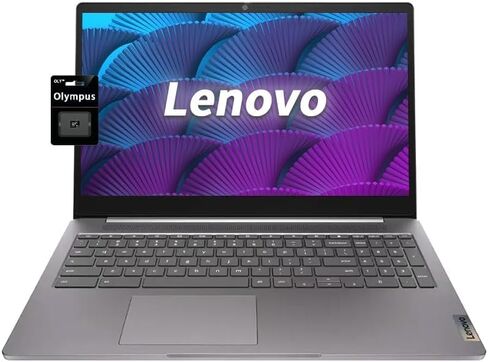 Lenovo 15.6"FHD Chromebook-Intel Quad-Core N4120(> N4020)4GB RAM,320GB Storage,(64GB eMMC+256GB SDCard),Home & Student Laptop,with Privacy camera,Wi-Fi6,HDMI1.4,Chrome OS,Long Battery Life,Artic Grey in Saudi Arabia