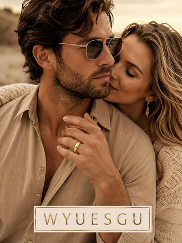 14K Gold Plated Rings for Men Women 7MM Width Wedding Band Men Women Simple Minimalist Rings 14K Gold Plated High Polished Comfort Fit Ring Size 5 in Saudi Arabia