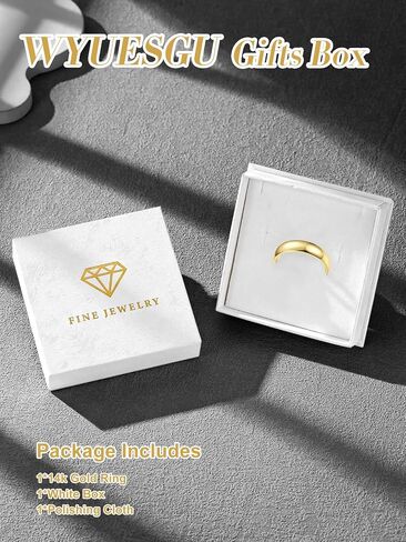 14K Gold Plated Rings for Men Women 7MM Width Wedding Band Men Women Simple Minimalist Rings 14K Gold Plated High Polished Comfort Fit Ring Size 5 in Saudi Arabia