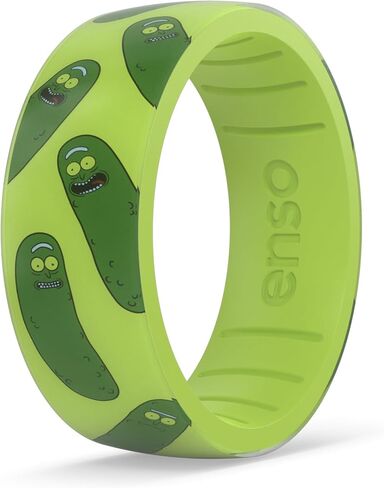 خاتم Enso Rings x مجموعة Warner Bros Collection من السيليكون - تصميمات مستوحاة من "حان وقت الطفو"، وريك ومورتي، والأصدقاء وتيد لاسو - متينة ومرنة ومريحة in Kuwait
