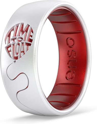 خاتم Enso Rings x مجموعة Warner Bros Collection من السيليكون - تصميمات مستوحاة من "حان وقت الطفو"، وريك ومورتي، والأصدقاء وتيد لاسو - متينة ومرنة ومريحة in Kuwait