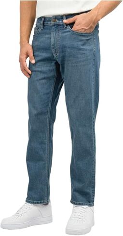 Scott Barber Men's 5 Pocket Straight Fit Comfort Stretch Denim Jean in Saudi Arabia