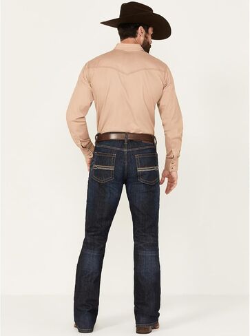 جينز Cody James الرجالي Night Hawk Wash Wyatt Slim Bootcut من قماش الدنيم المطاطي مقاس متوسط ​​34 عرض × 32 طول أمريكي in Kuwait