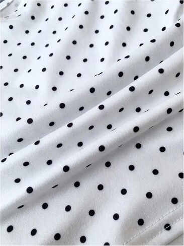 GORGLITTER Girl's Polka Dots Crop Tops Y2K Off The Shoulder Ruched Cinched Waist Tank Top Trendy Fashion in Kuwait