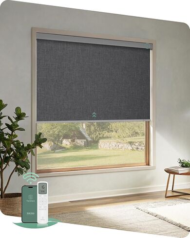 Yoolax Motorized Shades with Remote, Light Filtering Automatic Blinds for Indoor Windows, Fabric Swatches for Electric Roller Shades, Fabric Samples (Multicolor) in Saudi Arabia