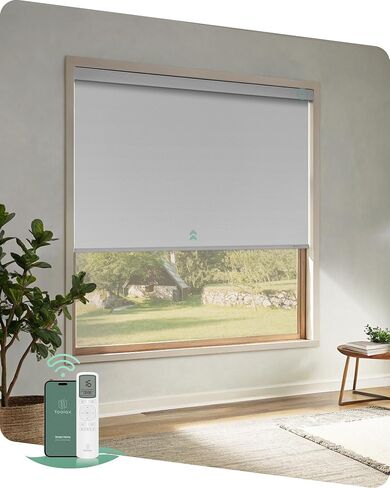 Yoolax Motorized Shades with Remote, Light Filtering Automatic Blinds for Indoor Windows, Fabric Swatches for Electric Roller Shades, Fabric Samples (Multicolor) in Saudi Arabia